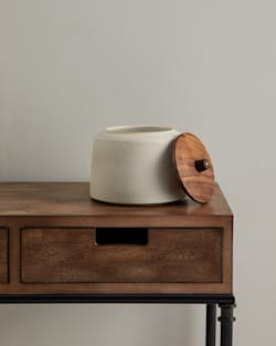 Pendleton RAW STONEWARE KITCHEN CANISTER