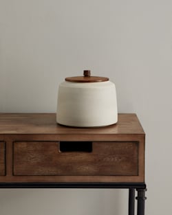 pendleton RAW STONEWARE KITCHEN CANISTER