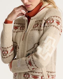 Pendleton WOMEN'S ALPINE LAMBSWOOL ZIP CARDIGAN