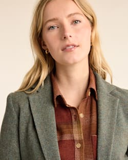 Pendleton WOMEN'S DAVIS HERRINGBONE WOOL BLAZER