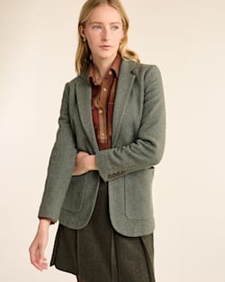 pendleton WOMEN'S DAVIS HERRINGBONE WOOL BLAZER