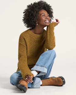 pendleton WOMEN'S DONEGAL EYELET SWEATER