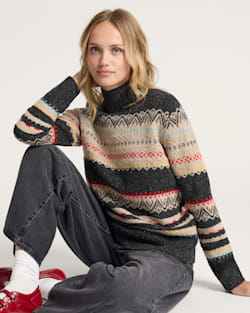 pendleton WOMEN'S FAIR ISLE MERINO TURTLENECK