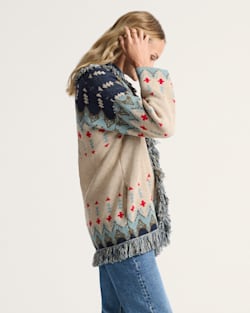Pendleton WOMEN'S GRAPHIC FRINGE CARDIGAN