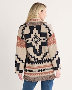 Pendleton WOMEN'S GRAPHIC FRINGE CARDIGAN