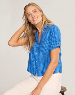 pendleton WOMEN'S HARLOW LINEN SHIRT