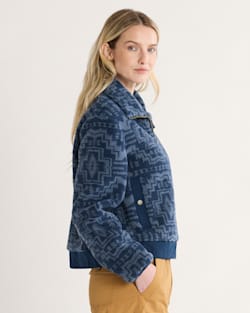 Pendleton WOMEN'S HEATHER ZIP-FRONT FLEECE JACKET