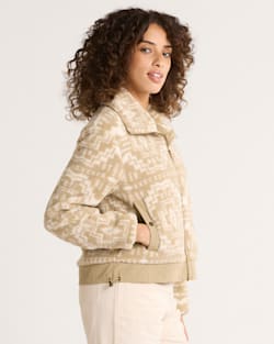 Pendleton WOMEN'S HEATHER ZIP-FRONT FLEECE JACKET