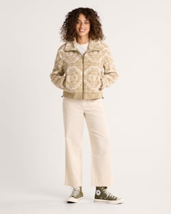 Pendleton WOMEN'S HEATHER ZIP-FRONT FLEECE JACKET