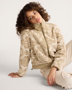 pendleton WOMEN'S HEATHER ZIP-FRONT FLEECE JACKET