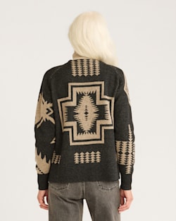 Pendleton WOMEN'S LAMBSWOOL MIXED GRAPHIC CARDIGAN