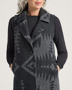 Pendleton WOMEN'S MIRROR LAKE WOOL LONG VEST