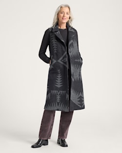 pendleton WOMEN'S MIRROR LAKE WOOL LONG VEST