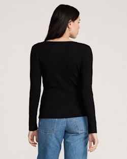 Pendleton WOMEN'S PIMA COTTON FAUX WRAP TOP