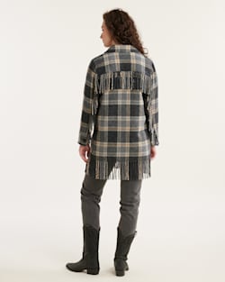 Pendleton WOMEN'S PLAID JOLENE WOOL FRINGED JACKET