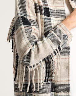 Pendleton WOMEN'S PLAID JOLENE WOOL FRINGED JACKET