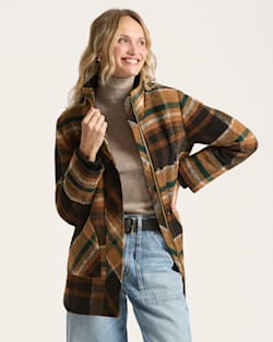 pendleton WOMEN'S PLAID WOOL COAT
