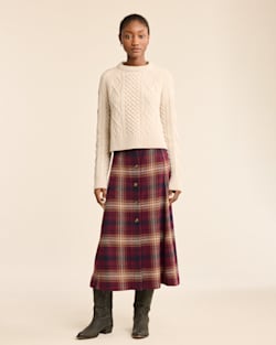 pendleton WOMEN'S PLAID WOOL SKIRT