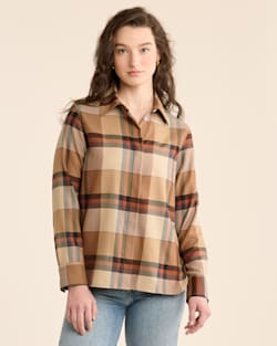 pendleton WOMEN'S PLAID WORSTED WOOL SHIRT