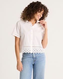 pendleton WOMEN'S POPLIN EYELET SHIRT
