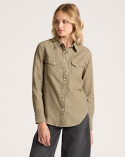 Pendleton WOMEN'S PRINTED CORDUROY GAMBLER SHIRT