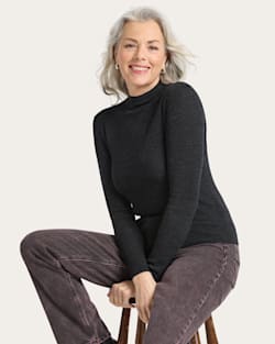 pendleton WOMEN'S RIB MERINO MOCKNECK