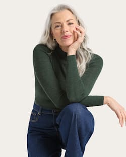 pendleton WOMEN'S RIB MERINO MOCKNECK