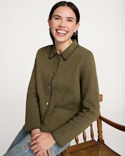 pendleton WOMEN'S SOLID SOUVENIR CARDIGAN