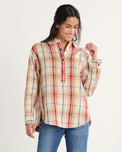 pendleton WOMEN'S ARCADIA FLANNEL PLAID POPOVER SHIRT