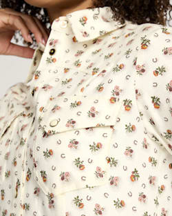 Pendleton WOMEN'S FLORAL COTTON TWILL GAMBLER SHIRT DRESS