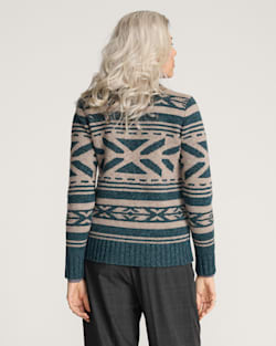 Pendleton WOMEN'S GRAPHIC SHETLAND COLLECTION ZIP CARDIGAN