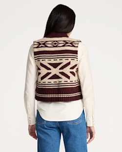 Pendleton WOMEN'S GRAPHIC SHETLAND COLLECTION ZIP VEST