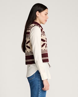 Pendleton WOMEN'S GRAPHIC SHETLAND COLLECTION ZIP VEST