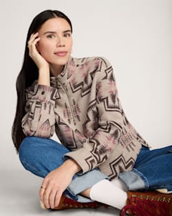 pendleton WOMEN'S HARDING COTTON CHAMOIS HALF-ZIP PULLOVER