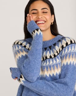 pendleton WOMEN'S OVERSIZED ALPACA FAIR ISLE SWEATER
