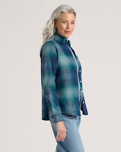 Pendleton WOMEN'S PLAID COTTON FLANNEL RELAXED SHIRT