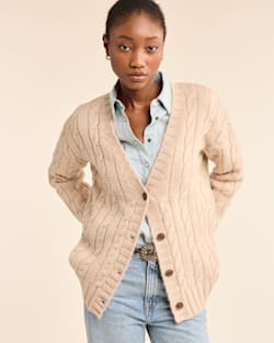 pendleton WOMEN'S SHETLAND COLLECTION FISHERMAN CARDIGAN
