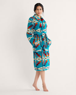 pendleton WOMEN'S TUCSON COTTON TERRY VELOUR BATHROBE