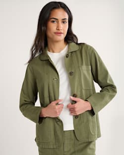 pendleton WOMEN'S UTILITY COTTON/LINEN CHORE JACKET