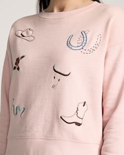 Pendleton WOMEN'S WESTERN GRAPHIC FRENCH TERRY PULLOVER