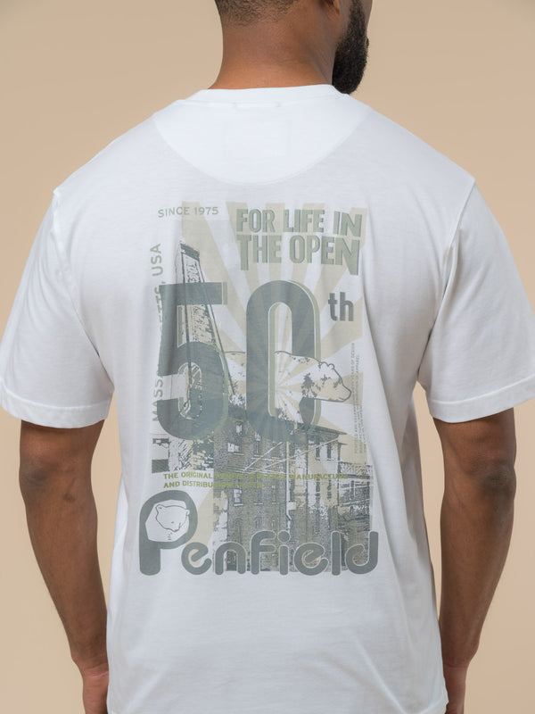 Penfield 50th Anniversary Photo Print T-Shirt In Bright White