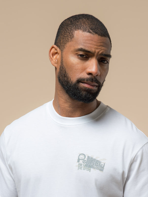Penfield 50th Anniversary Photo Print T-Shirt In Bright White