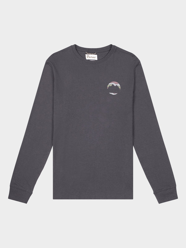 penfield Back Circular Long Sleeve T-Shirt in Ebony
