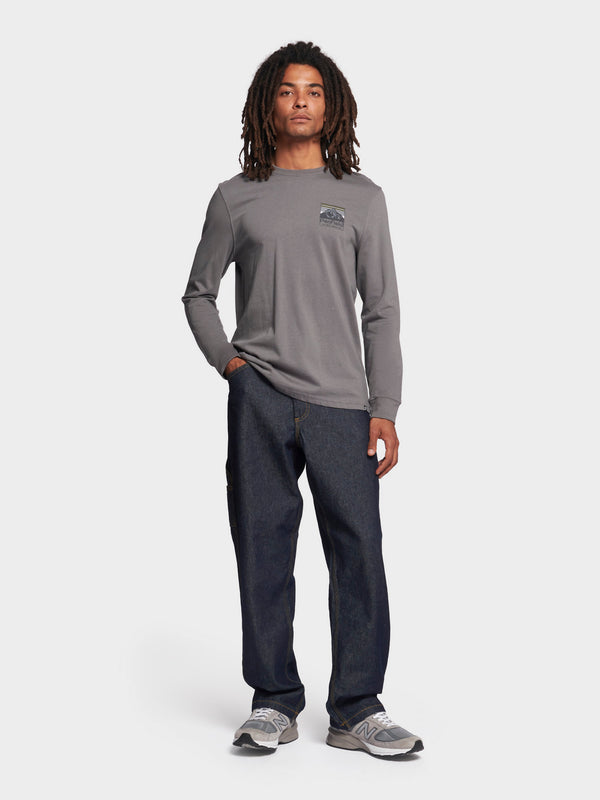 Penfield Back Graphic Long Sleeve T-Shirt In Castlerock