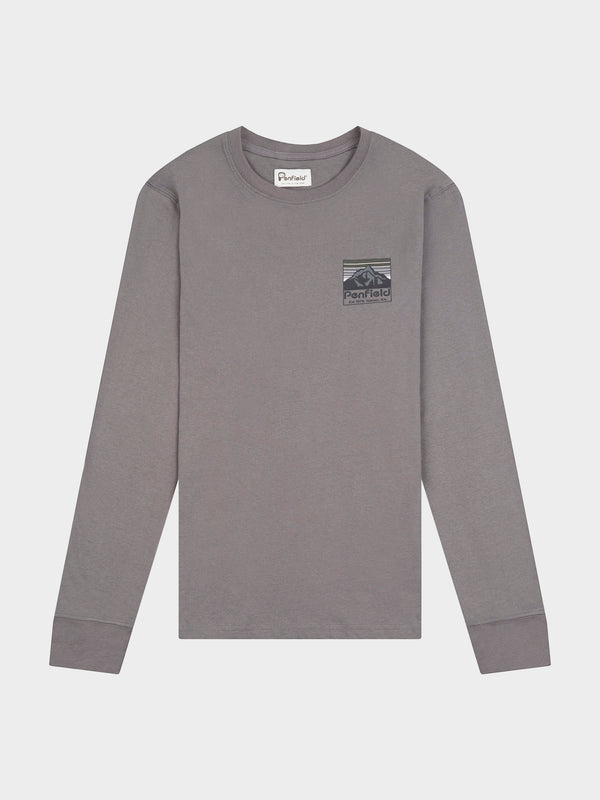 penfield Back Graphic Long Sleeve T-Shirt in Castlerock