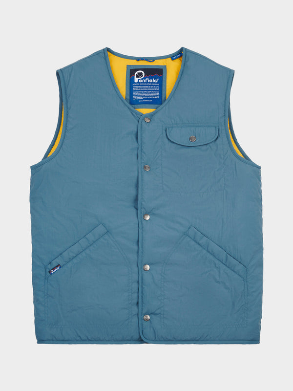 Penfield Cahoon Rochester Light Vest In Blue Fusion