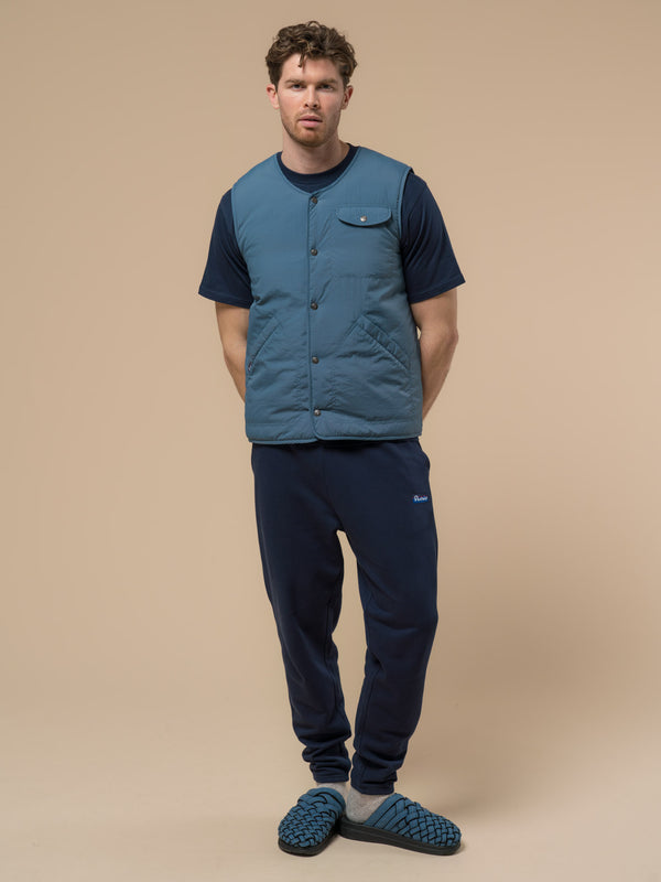 Penfield Cahoon Rochester Light Vest In Blue Fusion