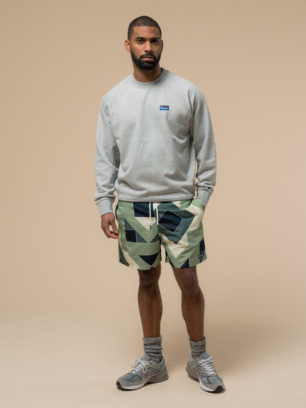 Penfield Eldridge Print Packable Swim Shorts In Mistletoe