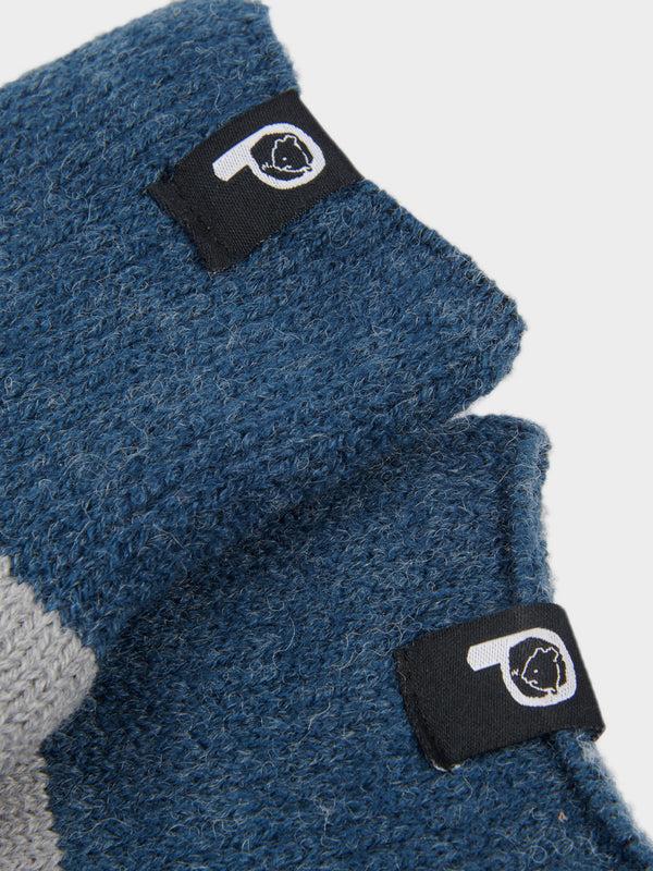 Penfield Geo Jacquard Wool Blend Socks In Vintage Grey Heather