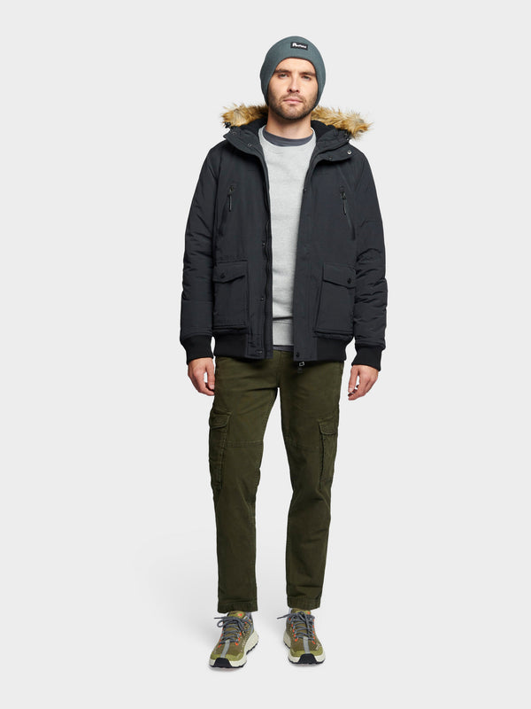 Penfield Hudson Script Arctic Bomber Jacket In Black